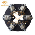 11 Inch 270mm  Bush Hammering Tools Plate with 6 Rollers 45 Pins for Stone Concrete