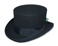 R138 Wool Top Hat 11.5CM Genuine Woolen Fedora Cap Mens Formal Presidential Hat for Party and Casual Wear