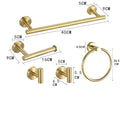 Gold Color Luxury Sanitary Bathroom Accessories Set Bath Fitting  Bathroom Hardware Accessories Set 7 Pcs Bathroom Hardware Set