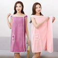 Skin Friendly Bathroom Sexy Girls Dress Skirts Wearable Super Shower Towel Bath Women SPA Body Wrap Towel