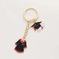 Fashion Enamel Graduation Keychain 2024 School Uniform Graduation Cap Key Rings Graduate Gifts Metal Key Chains for Student Gift