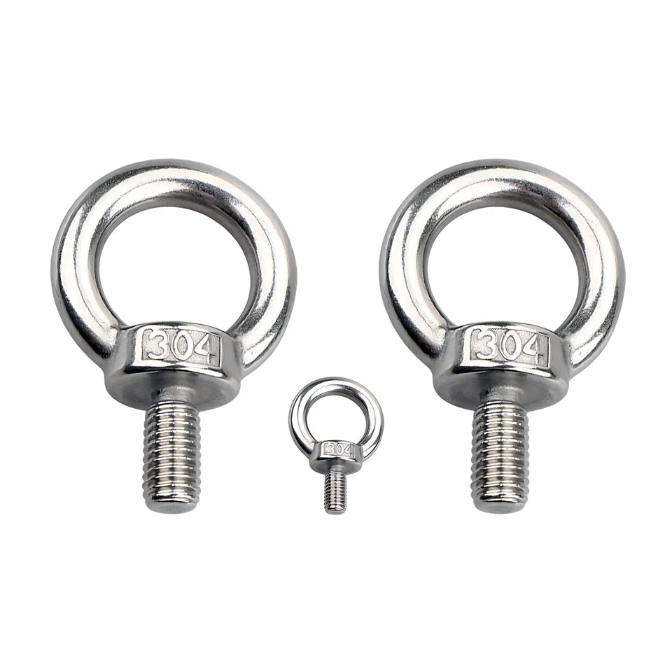 Factory Supplies  M3 M4 M5 M6 M8 M10 M12 Stainless Steel Ss316 Ss304 Din580 Lifting Eye Bolt Eyebolts