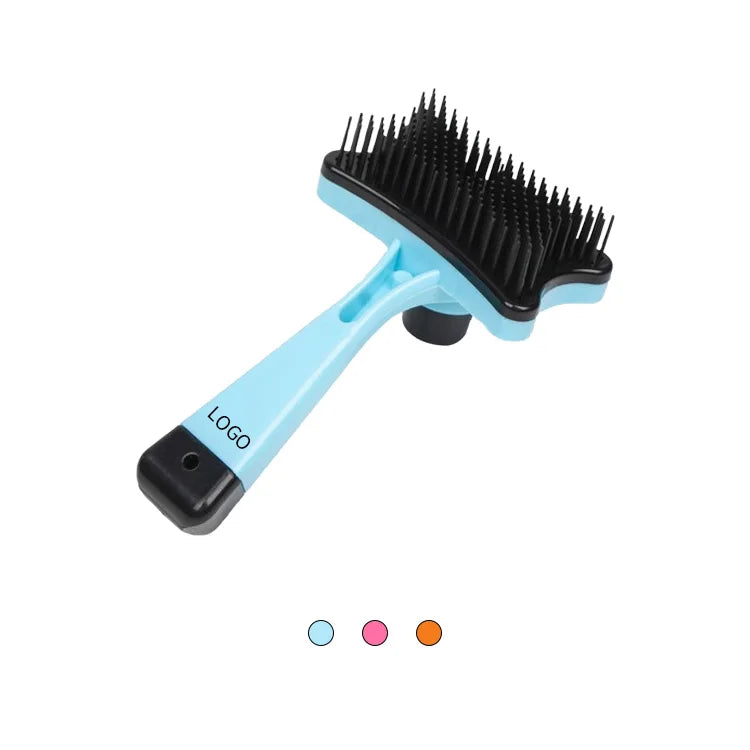 2026 Promotion Pet Hair Remover Brush Cat Dog Self Cleaning Grooming Slicker Comb Brush for Pet