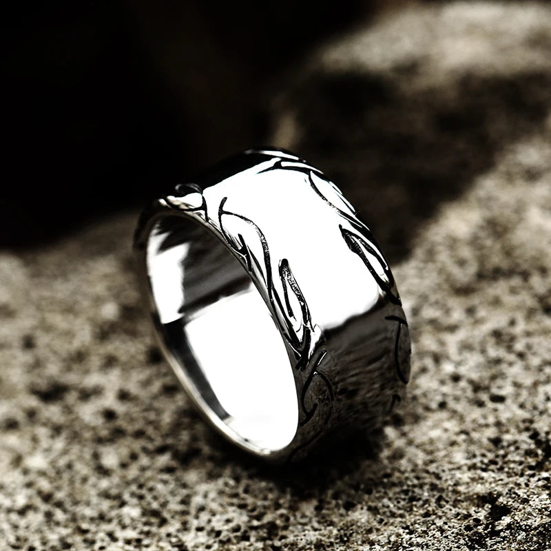 SS8-879R Steel Soldier Wholesale Stainless Steel Wide Engravable Rings Jewelry Simple Couple Rings for Women Men