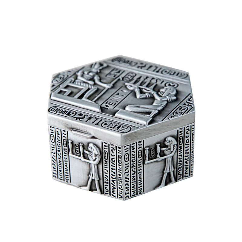 New Jewelry Box Egyptian Style Creative Vintage Jewelry Box Exquisite Small Ring Storage Box Wholesale