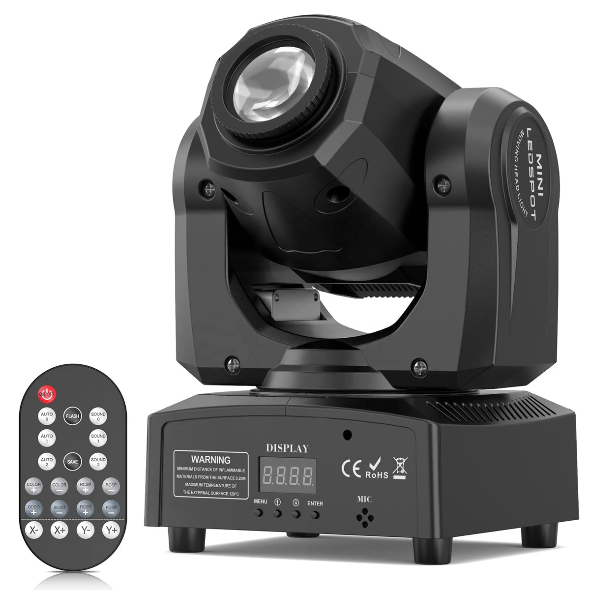 U`King 50w Gobo Black Shell Stage Light Remote Shaking Head LED DMX Dj Disco Light Equipment MegaBDM
