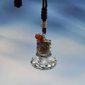 3ml Diamond Glass Bottle Car Rearview Mirror Pendant Empty Clip Car Perfume Bottles Aromatherapy Decoration