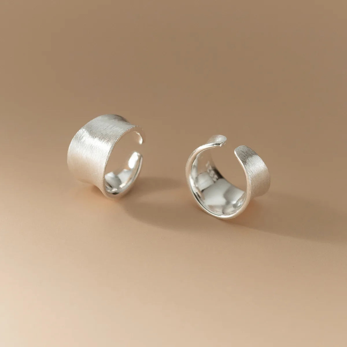 925 Sterling Silver Minimalist Geometric Shape Non Pierced Ear Cuffs Clip on Earrings Fine Jewelry for Women