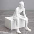 Thinking Man Character Sculpture Decorative Ornament Room Living Room Home Desktop Ornament Wholesale