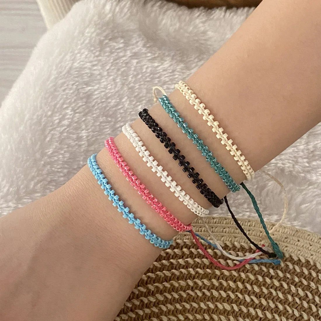 New Arrival Original Design Seed Bead Woven Bracelet Boho Style Friendship Bracelet for Men and Women