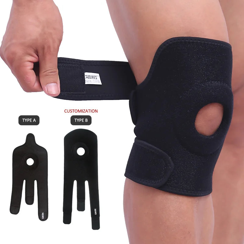 Wholesale Adjustable Compression EVA Open Patella Neoprene Knee Brace Support