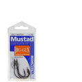 Mustad Long Gun Jig Hook 10829 High Carbon Steel Sea Fishing Iron Plate Crooked Mouth Hook for Herring Silver Carp Bighead