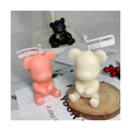 AIKUN 3D Bear Shape Soy Wax Home Decoration New Birthday Cake Decoration Handmade Wedding Gift Photo Props Scented Candle