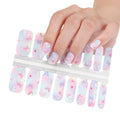 Shanghai Huizi OEM Available Waterproof Nail Polish Stickers Multi Color Nail Wraps