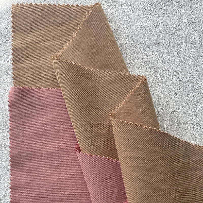 Bamboo Joint Texture Fabric Twill Fabric Dresses Shirts Pants Outerwear Lyocell and Cotton Mixed Fabric Wholesale