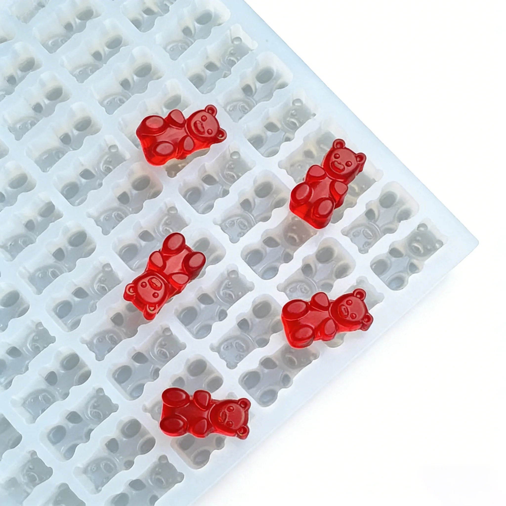 3.5ml PLatinum Silicone Vitamin Caramel Hard Candy Chocolate Gummy Jelly Bear Animal Shape Easy to Demould Cake Moulds