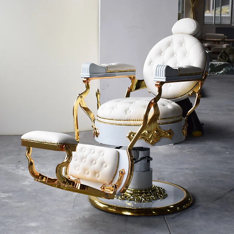 Wholesale Beauty Salon White Hairdresser Chair Hydraulic Barber Chair Istanbul Hair Salon Furniture