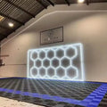 New Design Ac100-240v Led Workshop Light One-step Installation Garage Hexagon Lighting Car Detailing Lights