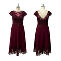 TEENYEE Backless Applique Lady Dress Mother of the Groom Dresses Wedding Full Dresses for Mother of the Bride