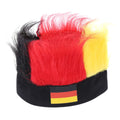 Football Cup Country Flag Fans Wig Germany Football Soccer Wig Head Cap European Cup Fans Wig