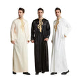 2026 Dubai Kaftan for Men Embroidered Traditional Islamic Clothing for Eid Prayer Robes from the Arab Middle East