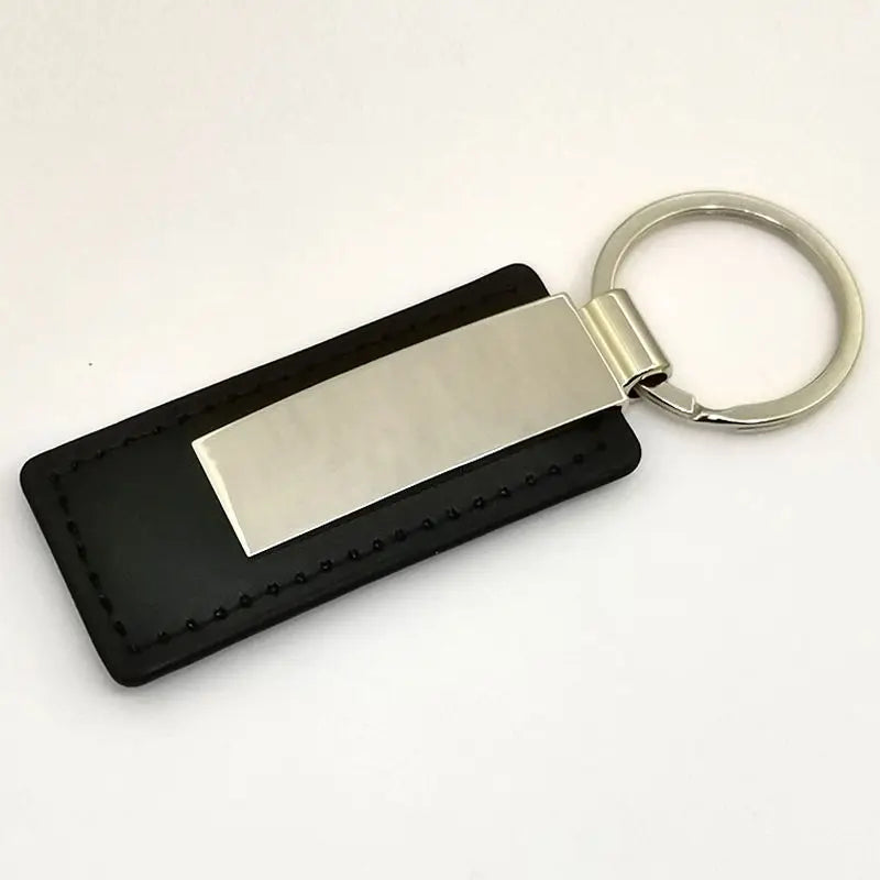 Factory Custom Design Logo Manufacturer Metal Key Chain Braided Blank Luxury Genuine Bulk Pu Faux Real Leather Photo Keychain