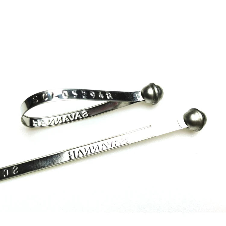 US-MS02 Fixed Length Self-locking Cargos Security Metal Clip Strap Seal