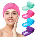 Ultra Soft Adjustable Spa Facial Bath Headbands with Custom Logo Terry Cloth Stretch Makeup Wrap Face for Washing Shower