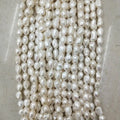 AA Quality 11mm Wide 10-12mm Long Freshwater Nuclear Big Baroque Loose Pearls Nature Strand Wholesale Price