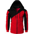 Fashion Mens Hoodies Novelty Contrast Color Zipper Hoody Casual Sport Sweatshirts With Pocket Cardigan Long Sleeve Men Clothes