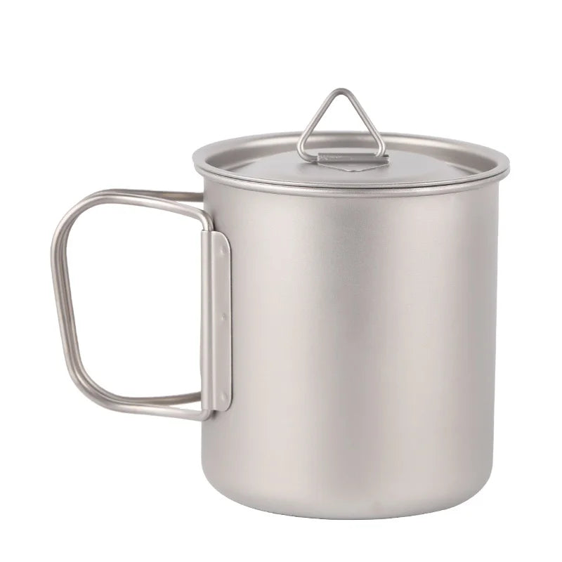 Ultralight Titanium Cup Outdoor Portable Mug 420ml Camping Picnic Water Cup for Outdoor Camping Camping Accessories