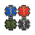 Blue Star of Life PVC Rubber Patch Silicone Logo With Hook