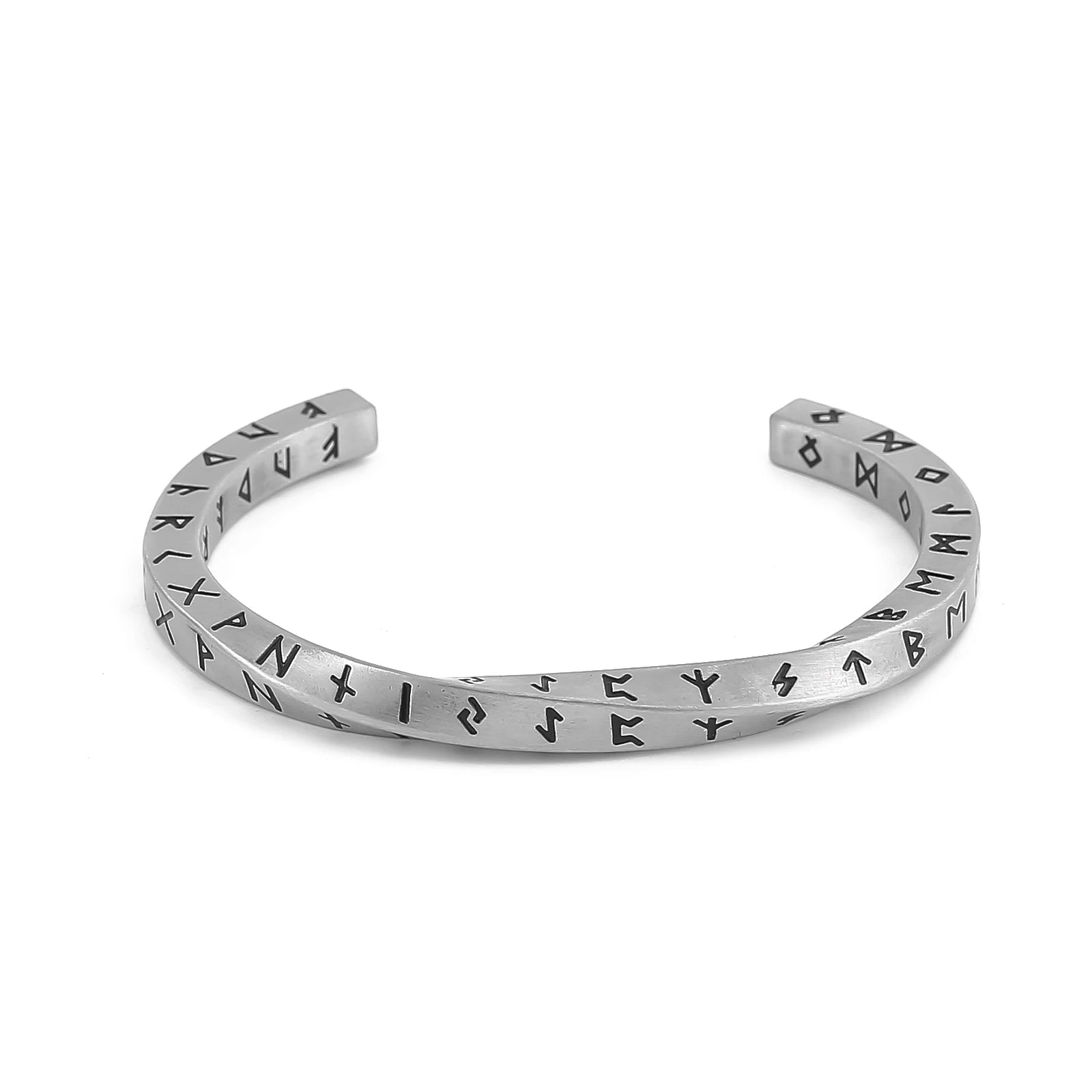 Nordic Souvenir Gift Wholesale Fashion Jewelry Antique Stainless Steel Cuff Bangle Norse Runes Cuff Band Viking Bracelet Jewelry