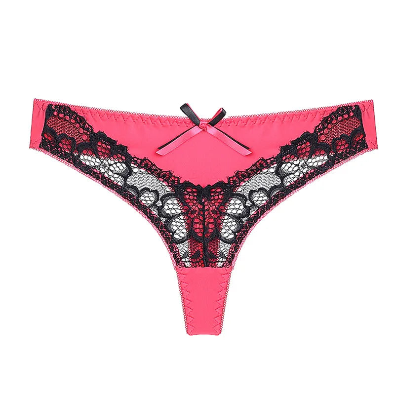 Factory Hot Ladies Lace G-String Underwear Sexy Transparent Panties for Women Briefs Hollow Out Temptation T Pants