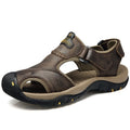 Hot Selling Summer Men's Sports Beach Outdoor Sandals Cheap Leather Slip-On with Anti-Slip Feature Close Toe Design