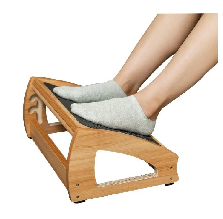 Handmade Foot Stool Under Desk 3 Height Position Adjustable Under Desk Footrest Ergonomic Foot Rest for Under Desk for Home Office