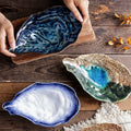 Shell Plates Creative Shell Shape Ceramic Tableware Sushi Dishes Sashimi Snacks Plate Japanese Restaurant Decoration Dish