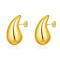 Hot Sale Water Drop Earrings Titanium Steel Plated With 18k Gold Wholesale Price Women Fashion Jewelry Earrings Gifts