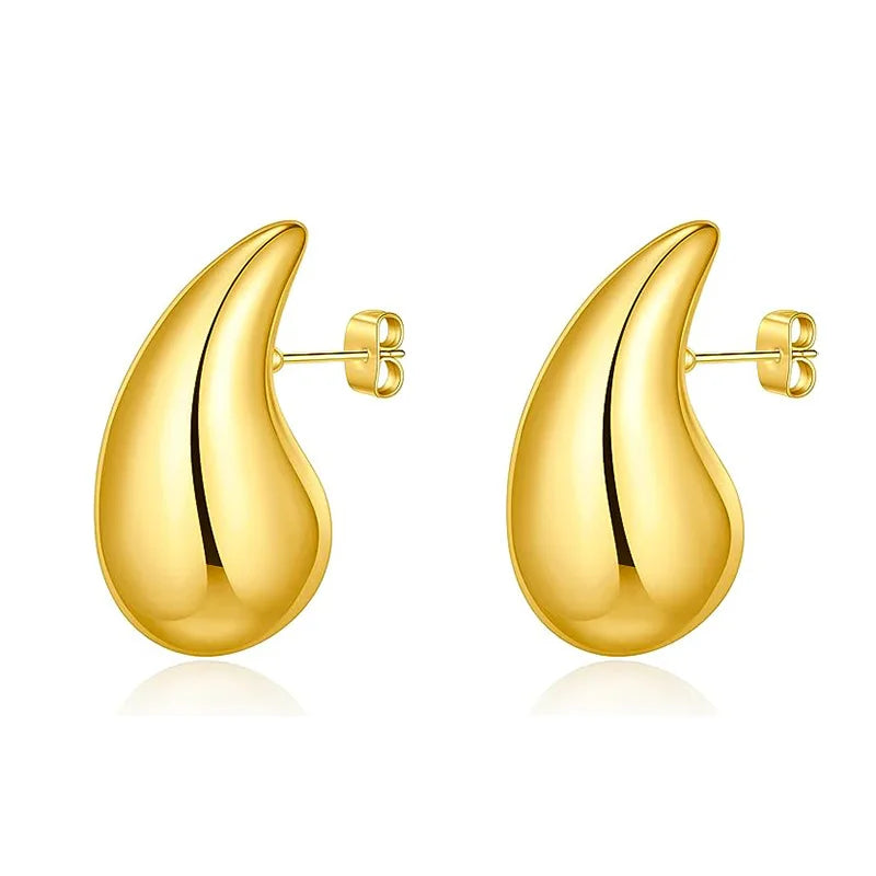 Hot Sale Water Drop Earrings Titanium Steel Plated With 18k Gold Wholesale Price Women Fashion Jewelry Earrings Gifts