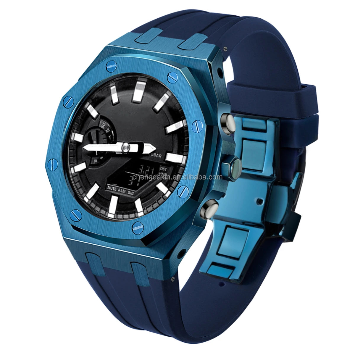 Modification Kit for Wholesale for 2100 Band 316L Stainless Steel Bezel Case Rubber Band G---A---2100 Mod Kit Smart Watch Bands