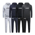 Heavyweight Embroidery Hoodie Set Unisex Cotton Hoodie Custom logo Blank Mens Hoodies Sweatshirts