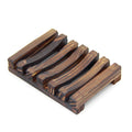 Soap Holder Portable Soap Dishes Creative Simple Bamboo Black Rectangular Hand Made Pine Wood Wooden Soap Dish
