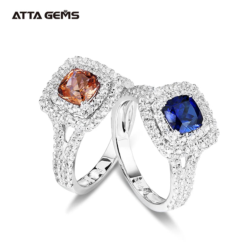Zultanite Diaspore Sultanite Gemstone Engagement Rings for Women 925 Sterling Silver Color Change Two-Tone Wedding Couple Ring