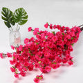120cm pink Artificial Cloth Peach Blossom Flower Branch for Home Decoration Artificial Plant Outdoor Garden Landscape