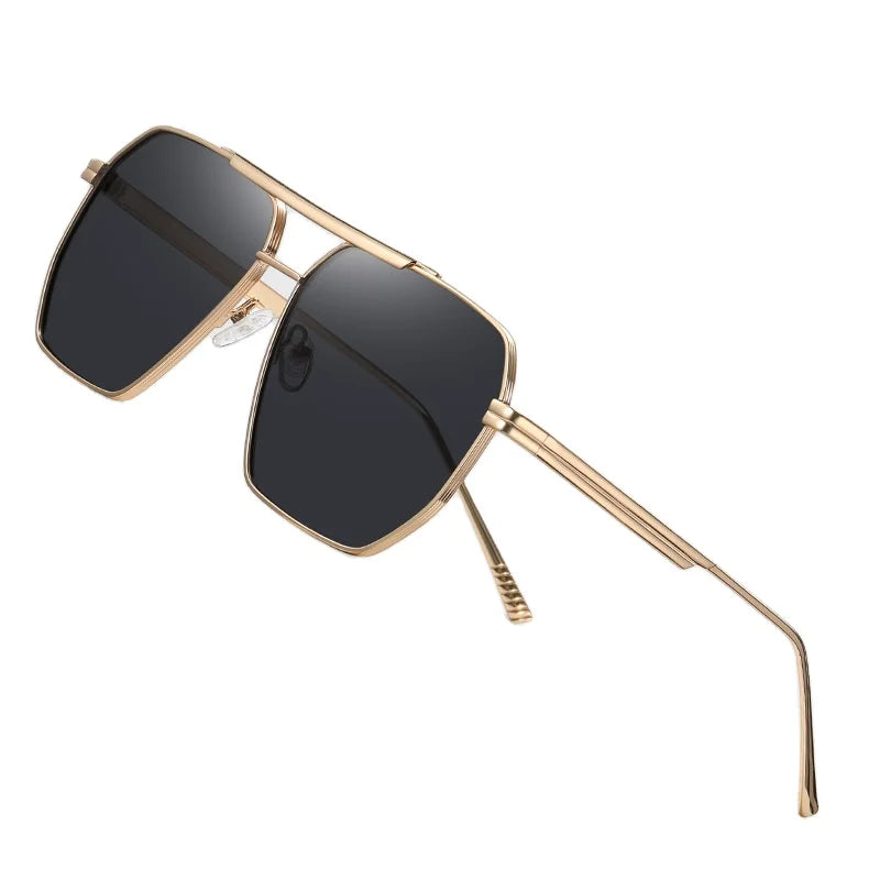 Premium Polarized Sunglasses for Men Women Driving Hexagonal Frame Anti-Glare UV400 Protection Customizable Fashion Sunglasses