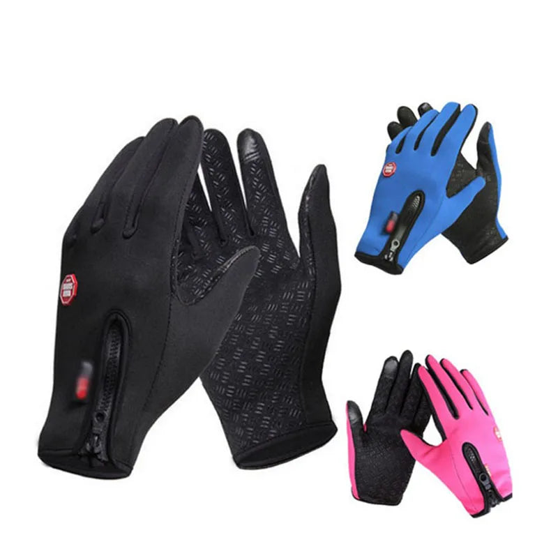Wholesale Unisex Winter Warm Sports Gloves Polyester Touchscreen Ski Gloves for Riding Cycling Running Hiking Climbing & Driving