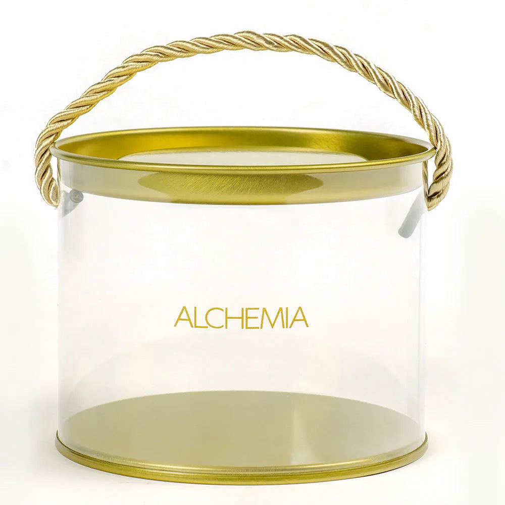 PET Acetate Tube Plastic Box Round Cylinder Cookie Box Custom Food Clear Cylinder Packaging with Handle