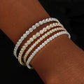 Cool Vintage Women's Trendy Long Velvet Wrapped Leather Link Bracelet Chain Multi-Row Rhinestone New Fashion Hand Jewelry