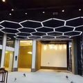 Hot Seller 6500K Hexagon Splicing Rgb Lights Honeycomb Ceiling Light Grid Led  Garage Honeycomb  Light