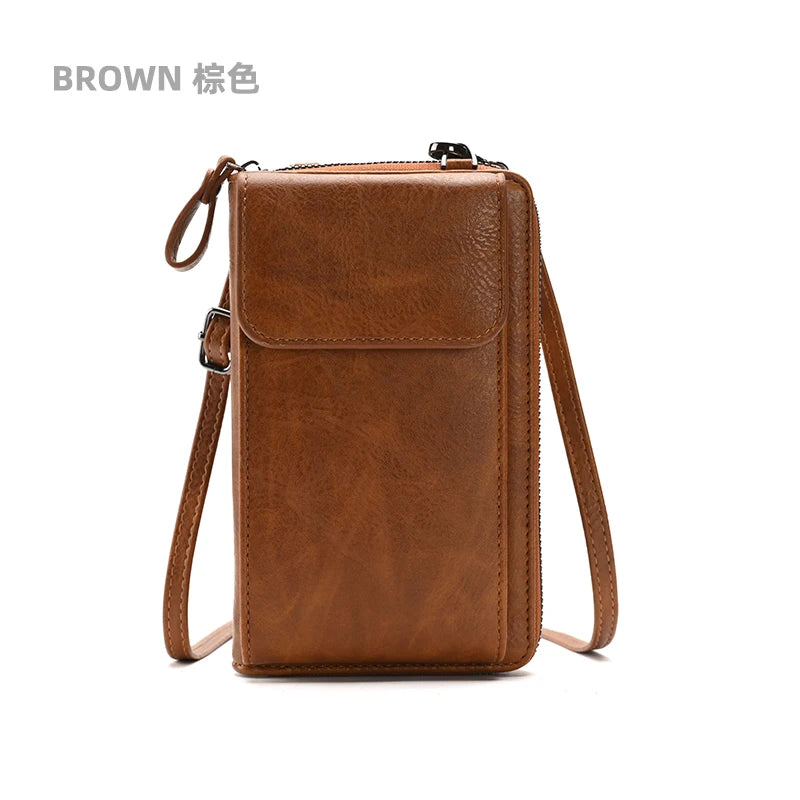 Small Crossbody Bags Lady Cell Phone Wallet Fashion PU Wallet for Women Purse Mobile Phone Bags